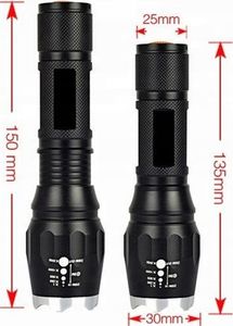 Latarka Latarka Taktyczna Led Cree Zoom Xml T6 Wodoodporna 7