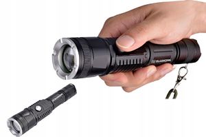 Latarka Taktyczna Latarka Led Cree Xml-T6 Zoom Z Powerbank 2