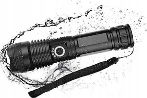 Latarka Taktyczna Latarka Led Cree Xml-T6 Zoom Z Powerbank 6