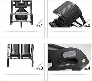 Elletro Pompka Rowerowa Nożna Z Manometrem Dwutłokowa Bike 3