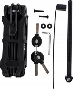 Zamek Składany Pancerny Zapięcie Roweru Segmentowe 4