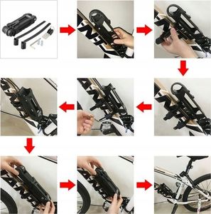 Zamek Składany Pancerny Zapięcie Roweru Segmentowe 5