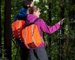 Pokrowiec Wodoodporny Odblask Na Plecak Diody Led 3