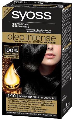 Syoss Farba do włosów Oleo 1-10 intensywna czerń 1