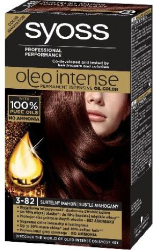Syoss Farba do włosów Oleo 3-82 subtelny mahoń 1