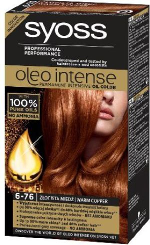 Syoss Farba do włosów Oleo 6-76 złocista miedź 1