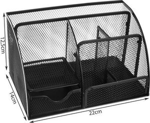 Iso Trade Przybornik na biurko - 6 komór - czarny 3