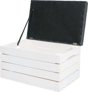 Iso Trade Pufa drewniana - skrzynia 3