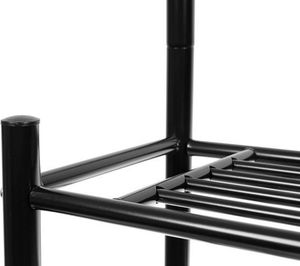 Iso Trade Wieszak na ubrania - stojak z półką na buty 4