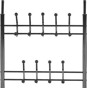 Iso Trade Wieszak na ubrania - stojak z półką na buty 5