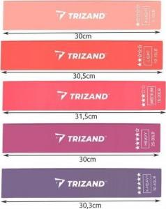 Trizand Mini Band GC15647 różne poziomy oporu w zestawie wielokolorowy 5 szt. 3