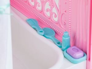 Anlily Anlily Uroczy DOMEK na kółkach lalka wanna ZA2171 7