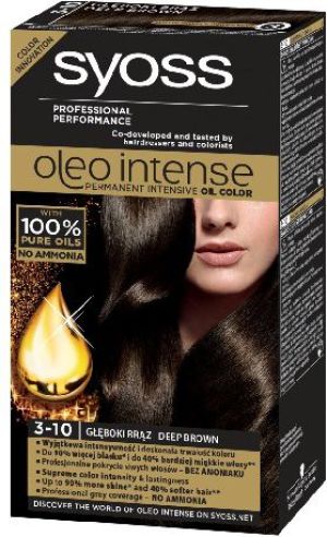 Syoss Farba do włosów Oleo 3-10 głęboki brąz 1op. - 68840743 1