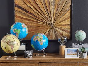 Beliani Globus 29 cm żółty z magnesami CARTIER 2