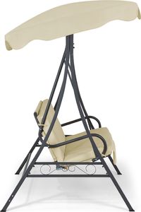 Beliani Huśtawka ogrodowa beżowa GARBO 5