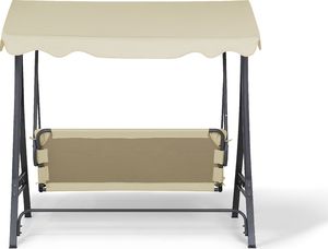 Beliani Huśtawka ogrodowa beżowa GARBO 6