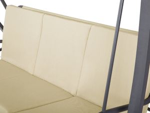 Beliani Huśtawka ogrodowa beżowa GARBO 7