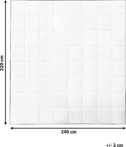 Beliani Kołdra całoroczna bawełniana 220 x 240 cm NUPTSE 5
