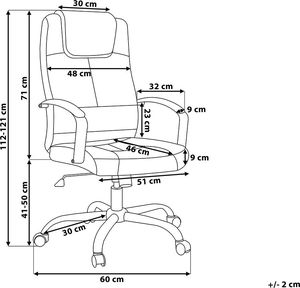 Krzesło biurowe Beliani Winner Beżowe 9