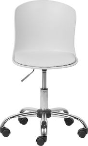 Krzesło biurowe Beliani Vamo Białe 3