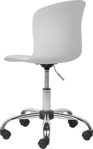 Krzesło biurowe Beliani Vamo Białe 5