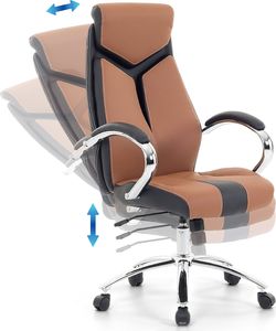 Krzesło biurowe Beliani Formula 1 Brązowe 2