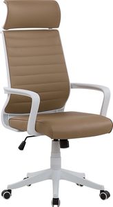 Krzesło biurowe Beliani Leader Brązowe 1
