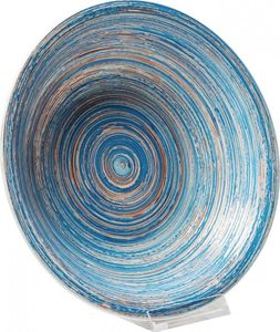 Kare Design Talerz głęboki Swirl 21 cm niebieski sfmeble 1