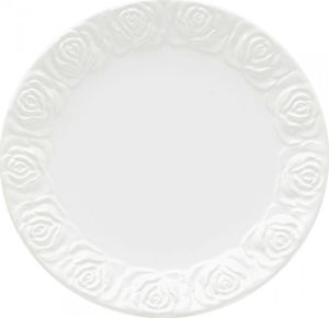 Kare Design Talerz Rosa 25 cm biały sfmeble 1