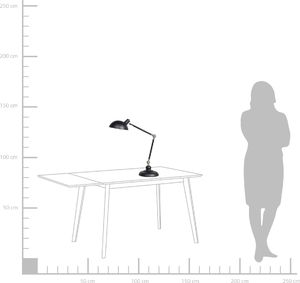 Lampka biurkowa Beliani czarna  (42969) 2