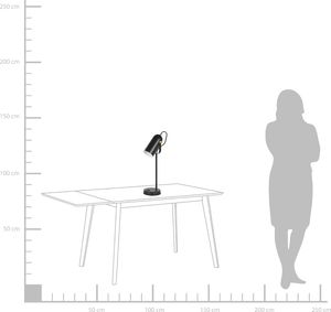 Lampka biurkowa Beliani czarna  (111307) 4