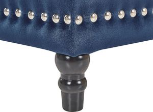 Beliani Puf ze schowkiem welurowy ciemnoniebieski LORETTO 6