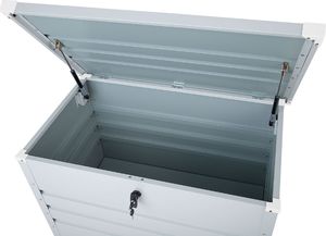 Skrzynia ogrodowa Beliani Cebrosa 300 l Jasny szary 6