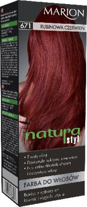 Marion Farba do włosów Natura Styl nr 671 rubinowa czerwień - 78671 1