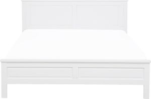 Beliani Łóżko drewniane 140 x 200 cm białe OLIVET 2