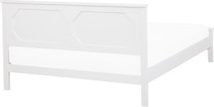 Beliani Łóżko drewniane 140 x 200 cm białe OLIVET 4