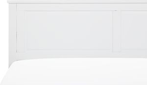 Beliani Łóżko drewniane 140 x 200 cm białe OLIVET 5