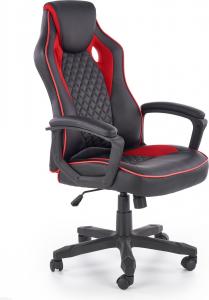 Krzesło biurowe Halmar Baffin Czarno-czerwony z kółkami do dywanów 1