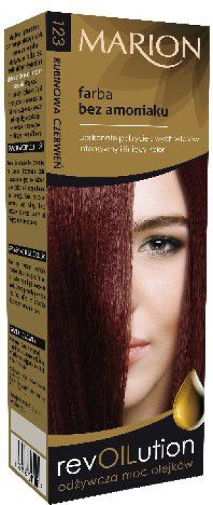 Marion Revoilution Farba do włosów nr 123 Rubinowa Czerwień 80 ml 1