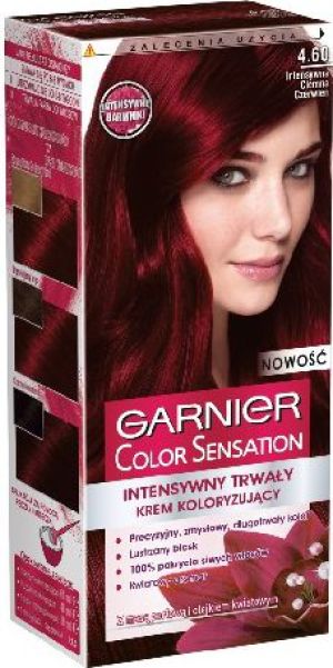 Garnier Color Sensation Krem koloryzujący 4.60 Red Brown- Intensywna ciemna czerwień 1