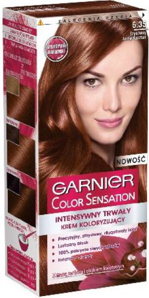 Garnier Color Sensation Krem koloryzujący 6.35 Chic Brown- Szykowny jasny kasztan 1