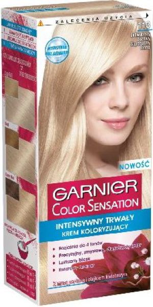 Garnier Color Sensation Krem koloryzujący 113 Beige U.Blond- Jedwabisty beżowy superjasny blond 1