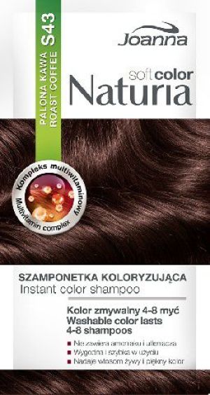 Joanna Naturia Soft Color Szampon koloryzujący S43 Palona Kawa 1