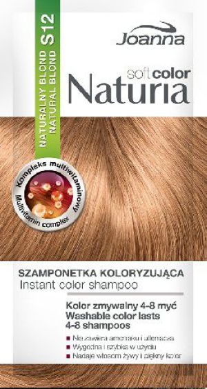 Joanna Naturia Soft Color Szampon koloryzujący S12 Naturalny Blond 1