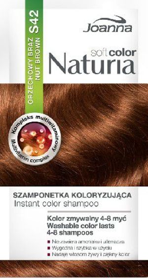 Joanna Naturia Soft Color Szampon koloryzujący S42 Orzechowy Brąz 1
