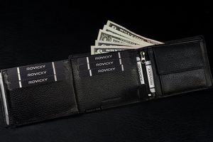 Ronaldo Skórzany portfel męski, poziomy, bez zapięcia, składany, Ronaldo Nie dotyczy 11