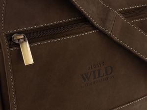 Always Wild Miejska torba męska na ramię w stylu vintage, skóra naturalna Always Wild Nie dotyczy 4