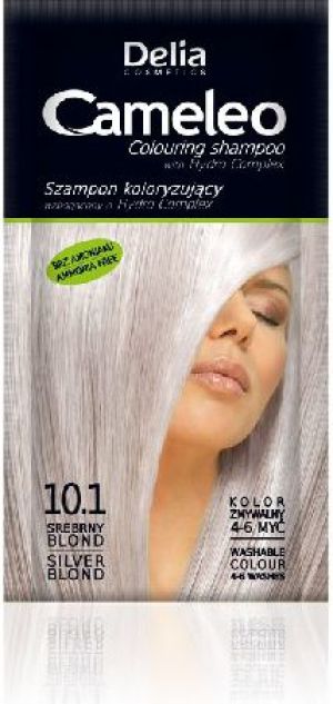 Delia Szampon do farbowania włosów Cameleo 10.1 srebrny blond 1