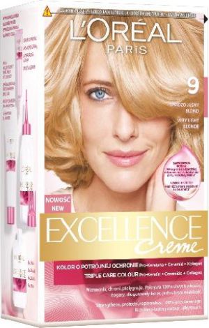 L’Oreal Paris Excellence Creme Krem koloryzujący 9 bardzo jasny blond 1