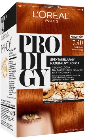 L’Oreal Paris Prodigy 5 Farba do włosów 7.40 Cynober-miedziany blond 1
